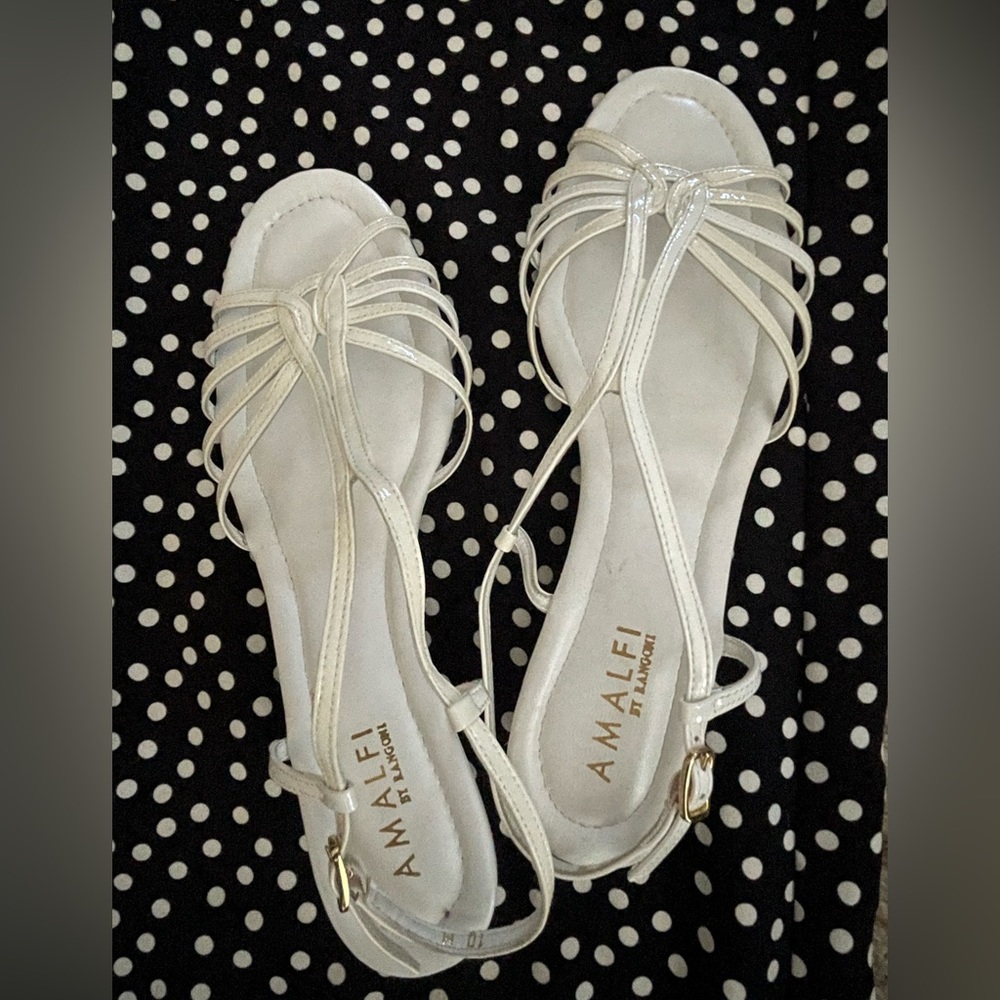 Amalfi White Open-Toe Sandals with Lattice Straps - Made in Italy